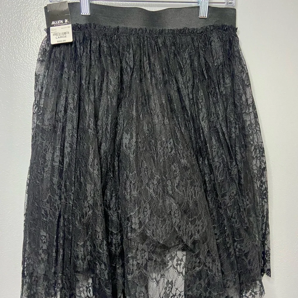 Allen B.‎ By Allen Schwartz Black Lace Midi Skirt